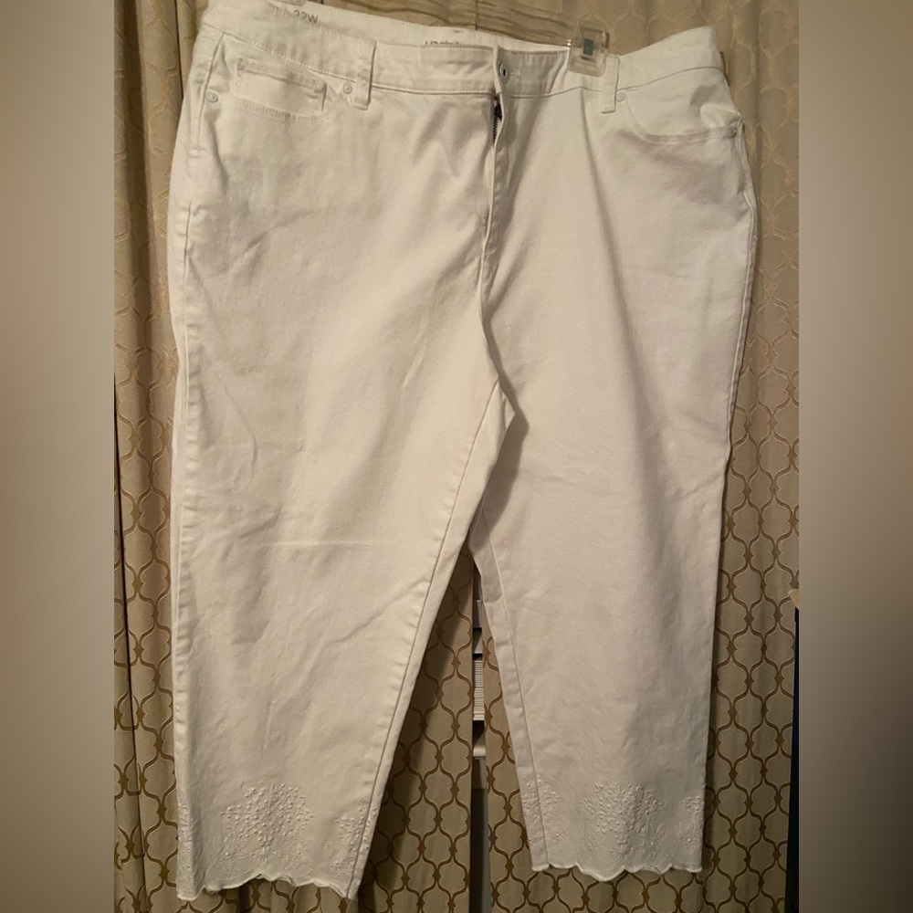 Liz Claiborne Boyfriend Skinny Jean Capri Size 22W